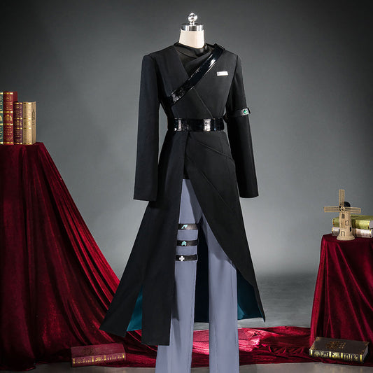 Nekocos Anime Cosplay Ivan Cosplay Costume | Custom-Tailor displayed on mannequin with dramatic backdrop.