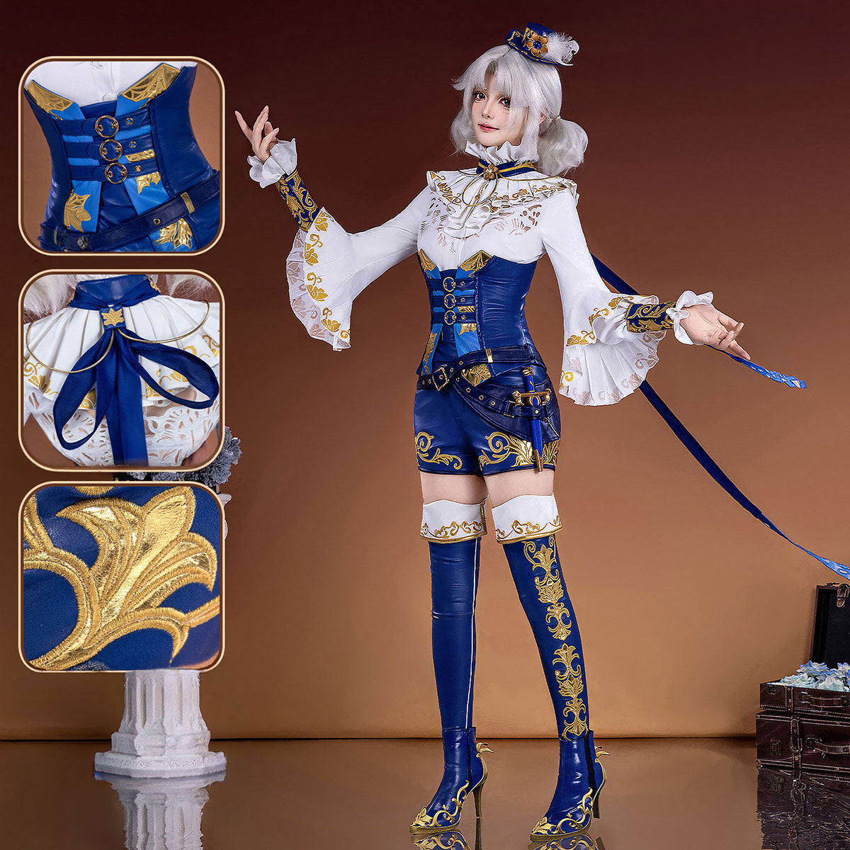【Nekocos】Game Identity V Cosplay OPH.LILY Resonant Harmony Cosplay Costume Premium Edition | Custom-Tailor