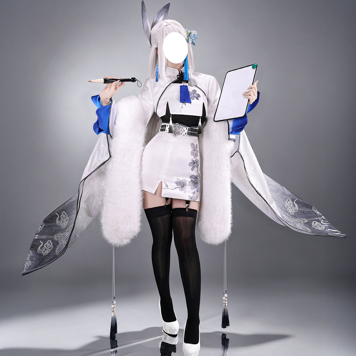 【Nekocos】Game Cosplay Snow Crane Cosplay Costume | Custom-Tailor