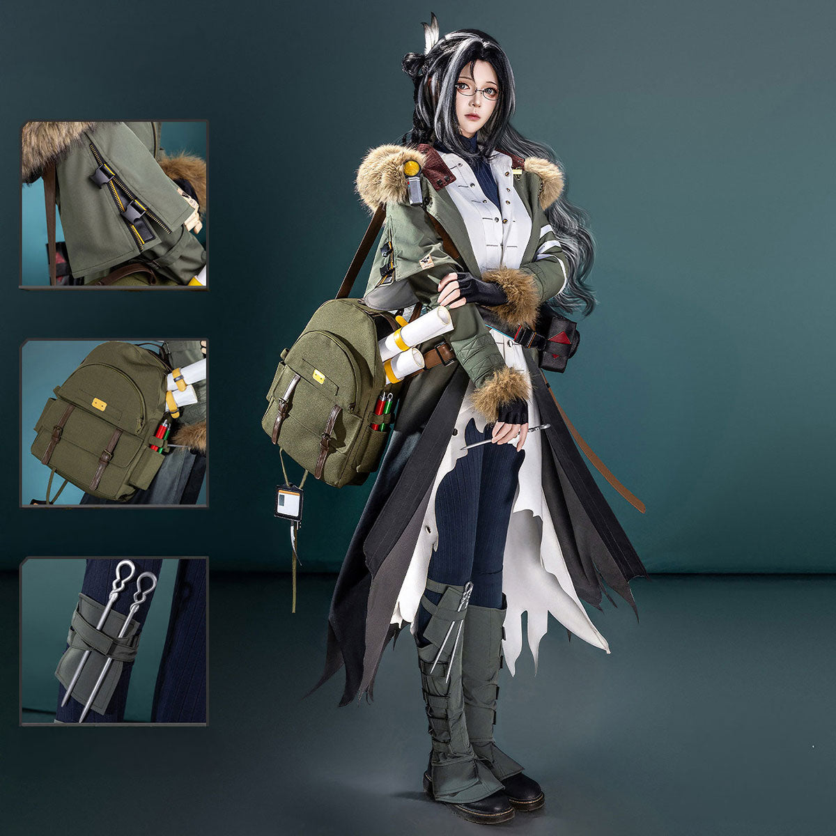 【Nekocos】Game Arknights Cosplay Snegurochka Cosplay Costume Premium Edition | In Stock