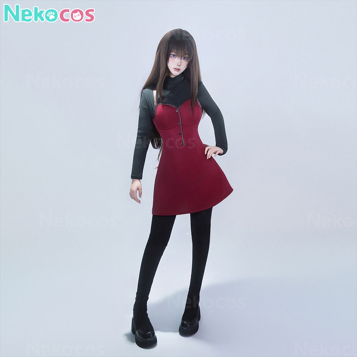 【Nekocos】Game Cosplay Aozaki Aoko Cosplay Costume | Custom-Tailor