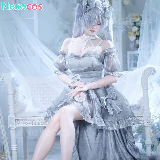 【Nekocos】Game Cosplay Cinderella Glass Princess Cosplay Costume | In Stock
