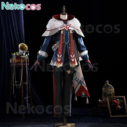 【Nekocos】Game Genshin Impact Cosplay Alyosha Cosplay Costume Premium Edition | Custom-Tailor displayed on a mannequin.