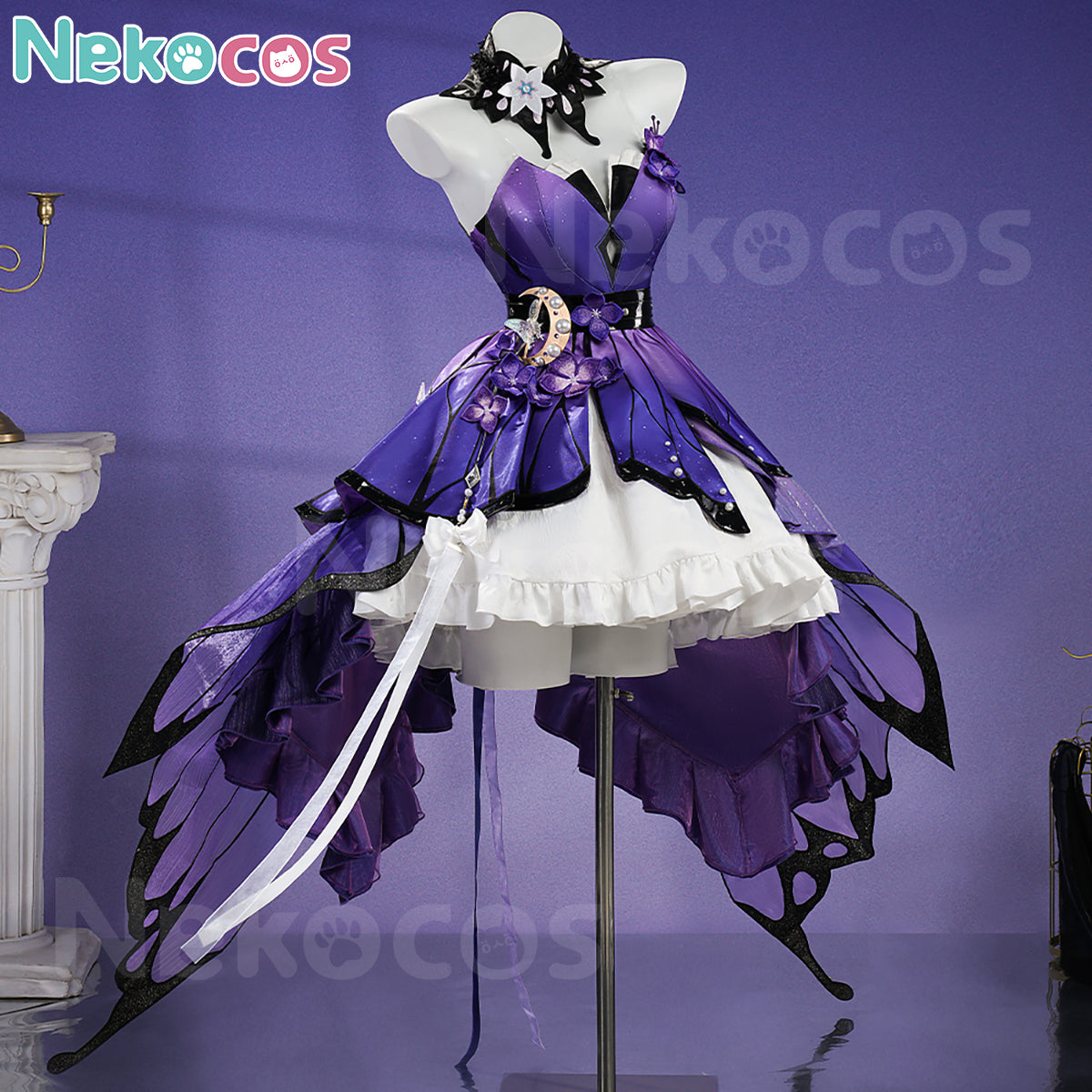 【Nekocos】Game Honkai: Star Rail Cosplay Gossamer Flutter Cosplay Costume Premium Edition | Custom-Tailor