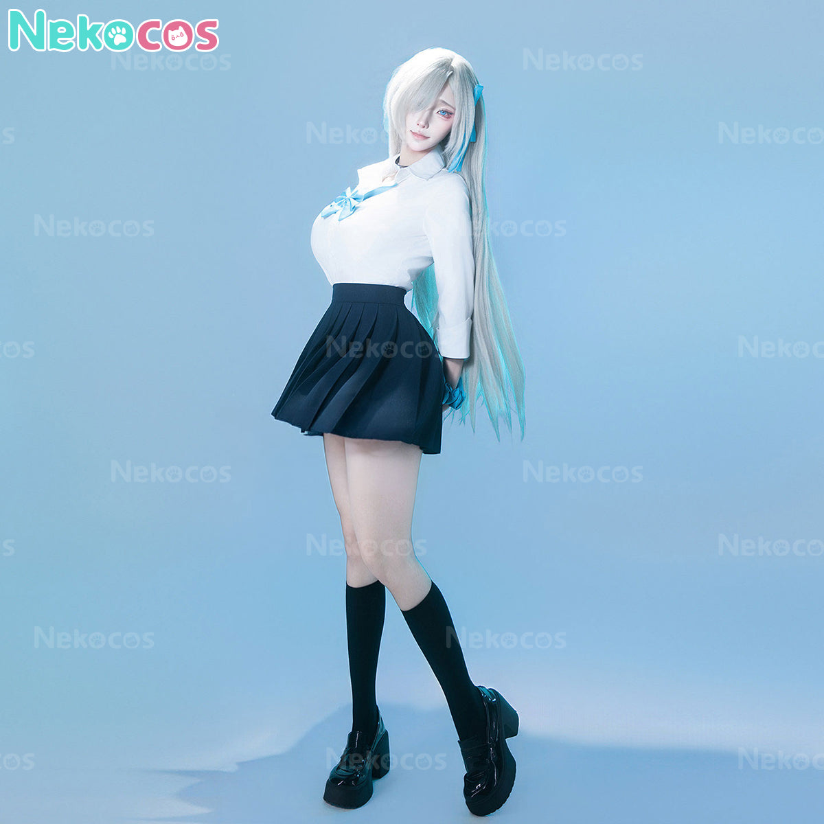 【Nekocos】Game Cosplay Shiroko Sunaookami Cosplay Costume | In Stock