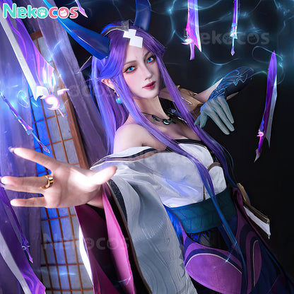 【Nekocos】Game League of Legends Cosplay Spirit Blossom Irelia Cosplay Costume | In Stock