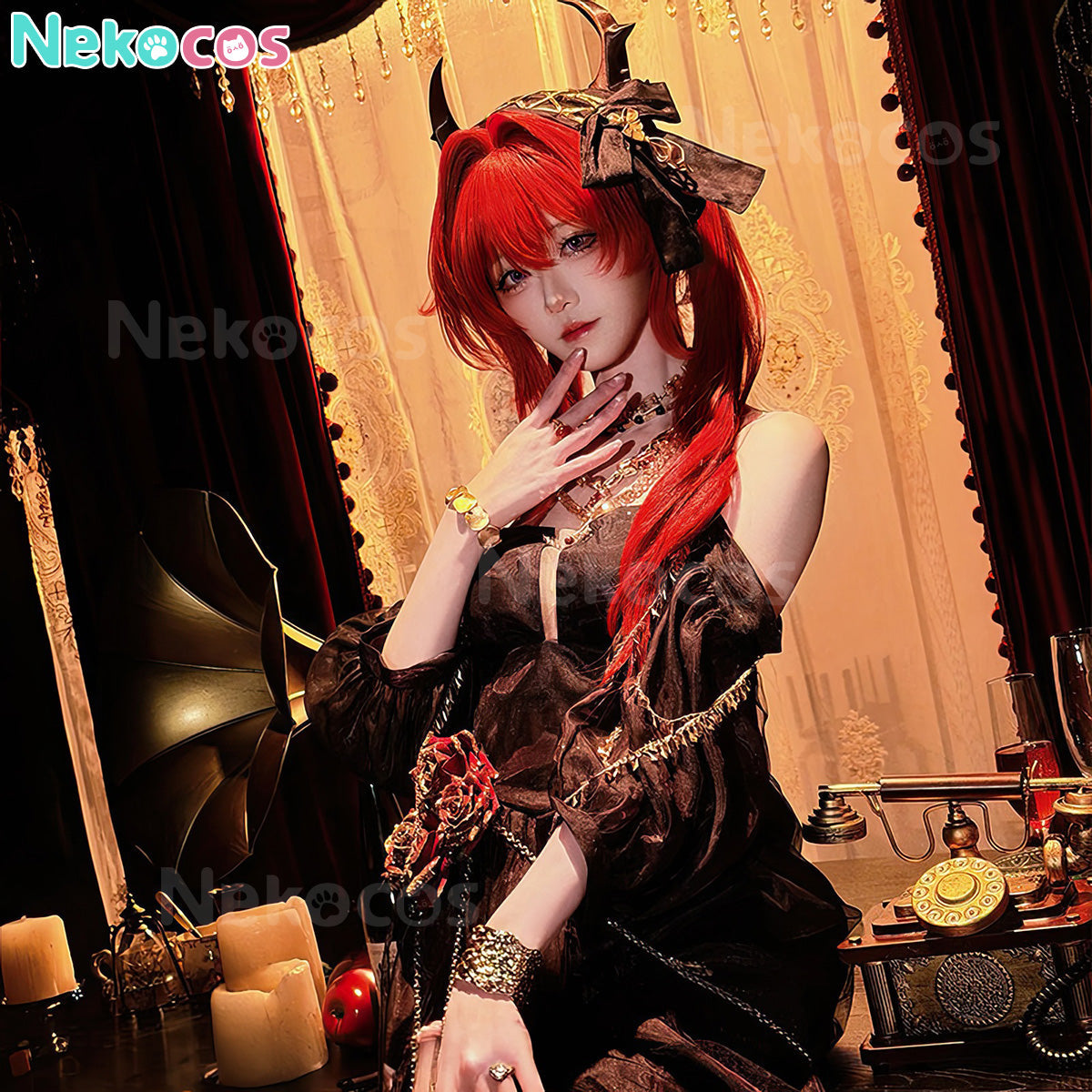 【Nekocos】Game Arknights Cosplay Surtr Cosplay Costume | Custom-Tailor