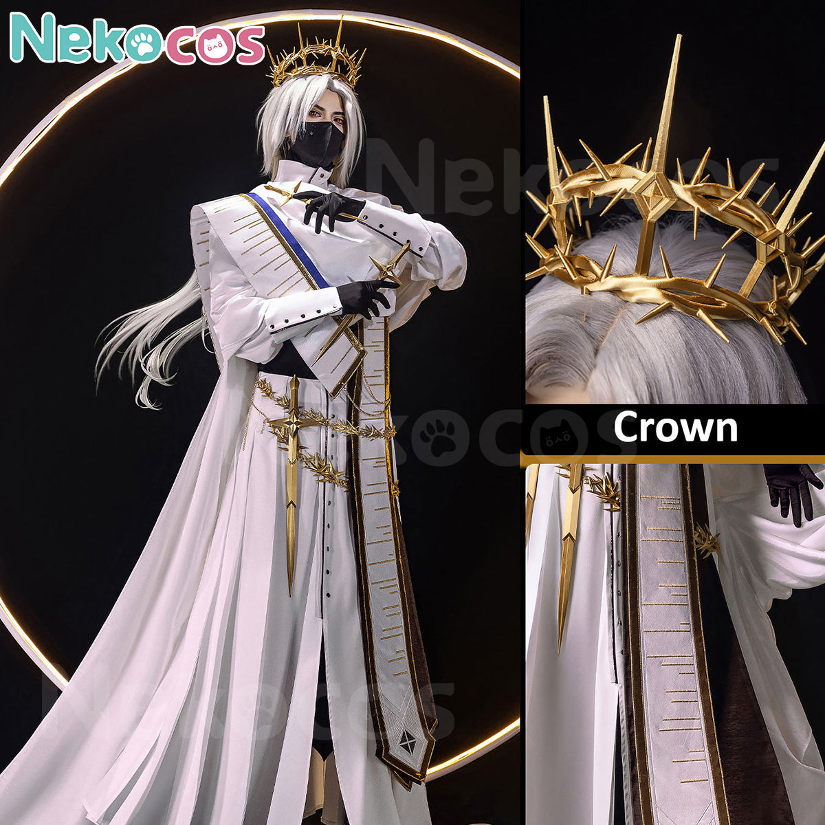 【Nekocos】Game Arknights Ambience Synesthesia Cosplay Ulpianus Evangelist Cosplay Costume Premium Edition | Custom-Tailor