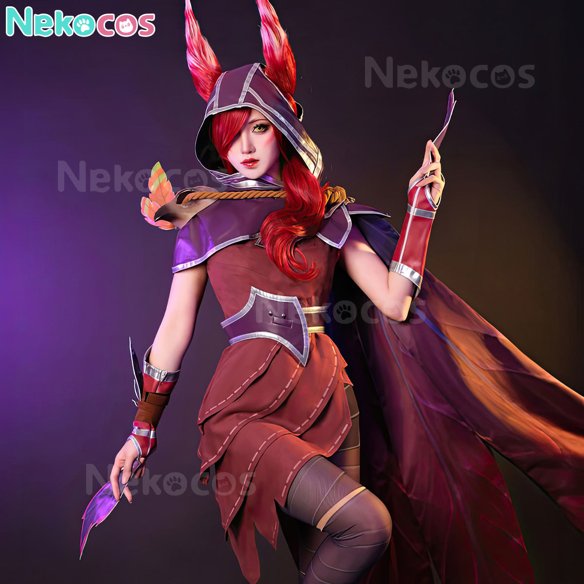 【Nekocos】Game League of Legends Cosplay Xayah Cosplay Costume | In Stock