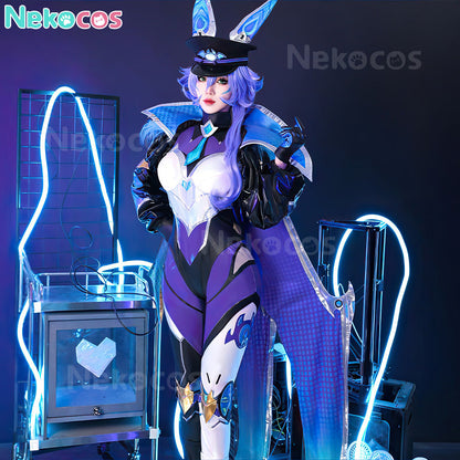 【Nekocos】Game League of Legends Cosplay Battle Bat Xayah Cosplay Costume Premium Edition | In Stock