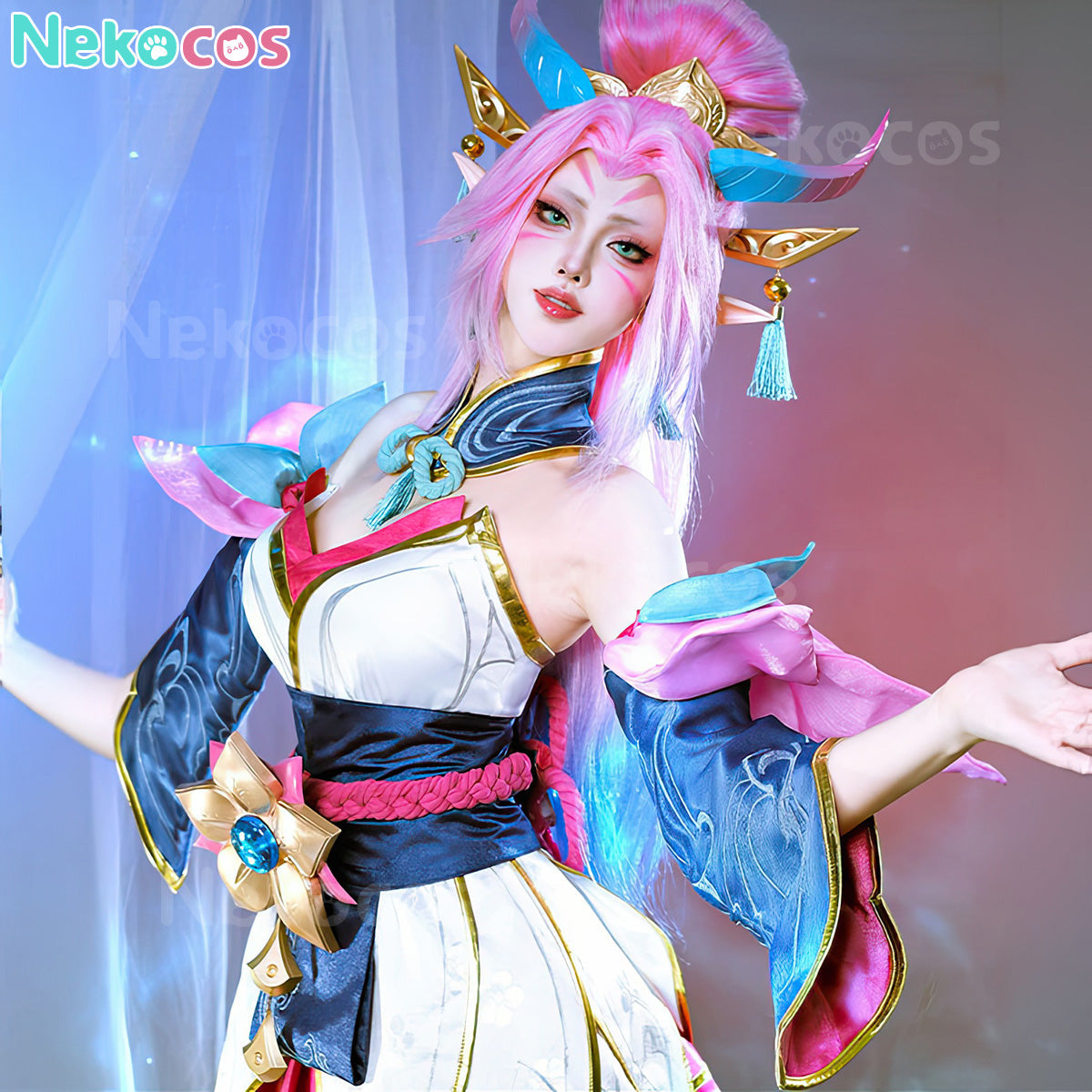 【Nekocos】Game League of Legends Cosplay Spirit Blossom Zyra Cosplay Costume | In Stock