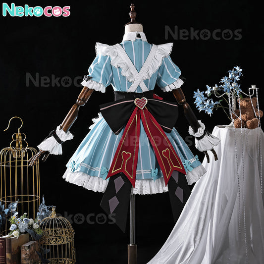 【Nekocos】Game Genshin Impact Cosplay Miliastra Wonderland Alice Maid Cosplay Costume | In Stock