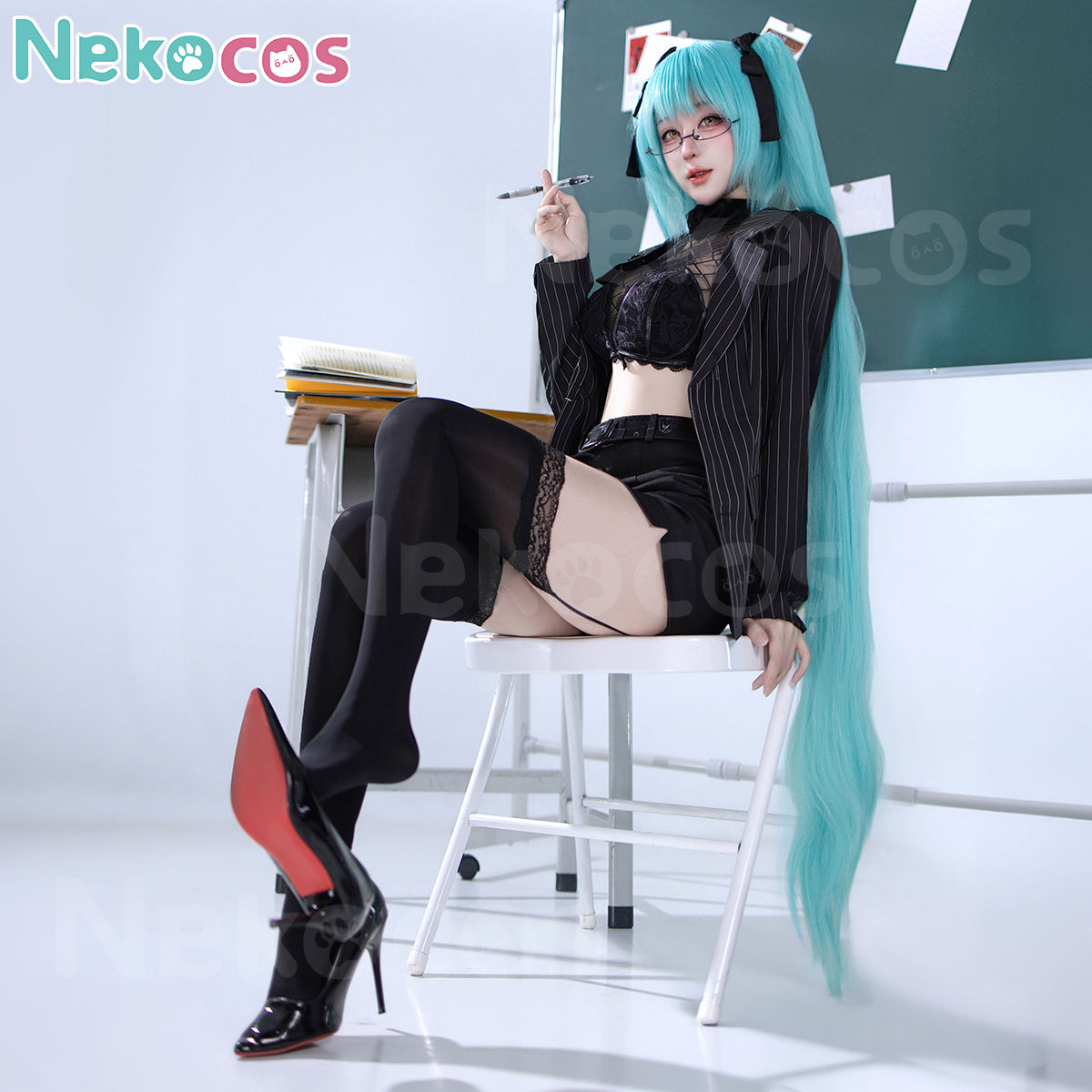 【Nekocos】Game Cosplay Privaty Sharp Lesson Cosplay Costume | In Stock