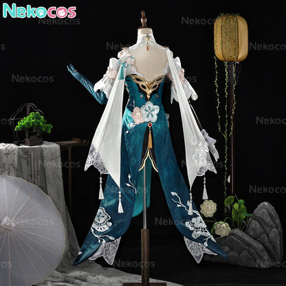 【Nekocos】Game Honkai: Star Rail Cosplay Ruanmei Plumblossom Letter Cosplay Costume | In Stock