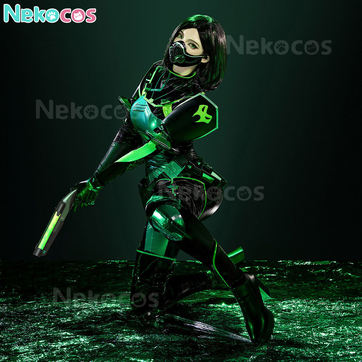 【Nekocos】Game Valorant Cosplay Viper Cosplay Costume | In Stock