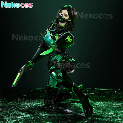 【Nekocos】Game Valorant Cosplay Viper Cosplay Costume | In Stock