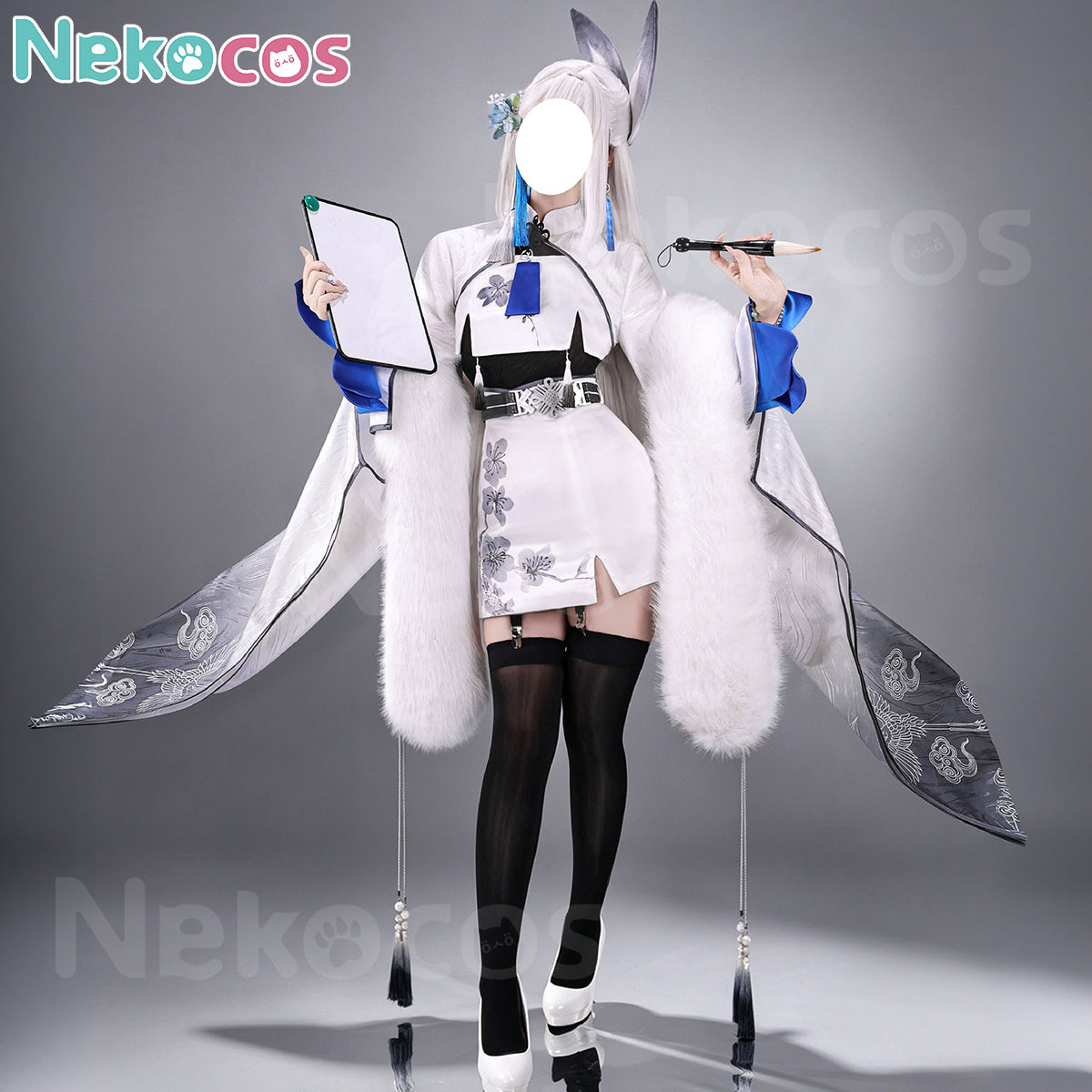 【Nekocos】Game Cosplay Snow Crane Cosplay Costume | Custom-Tailor