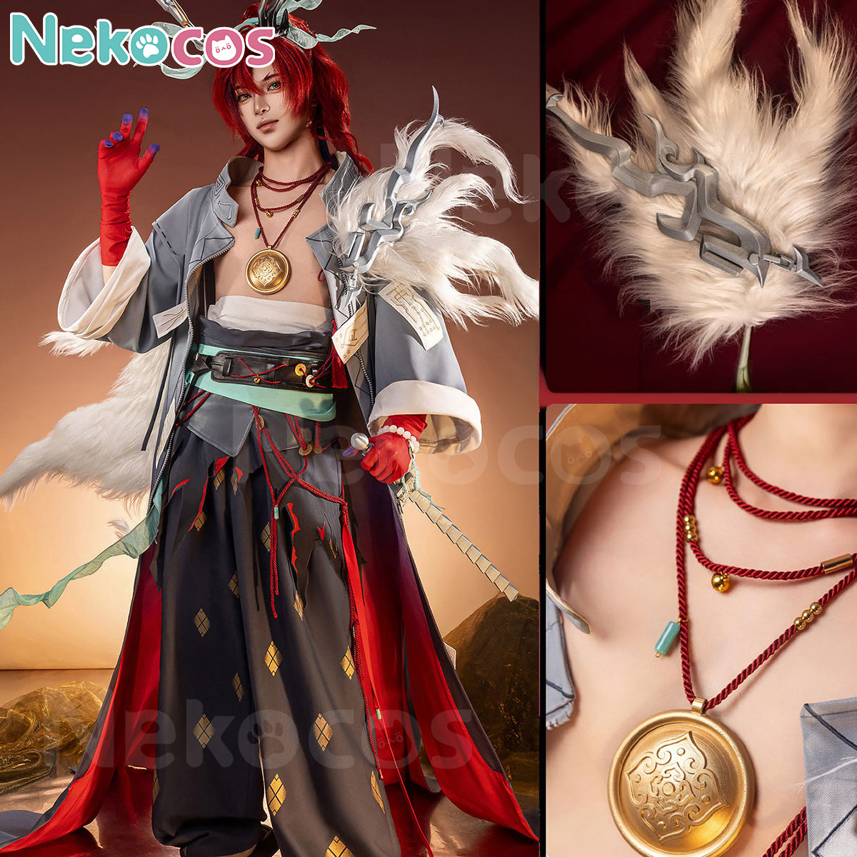 【Nekocos】Game Arknights Cosplay Yu In the Play Cosplay Costume Premium Edition | Custom-Tailor