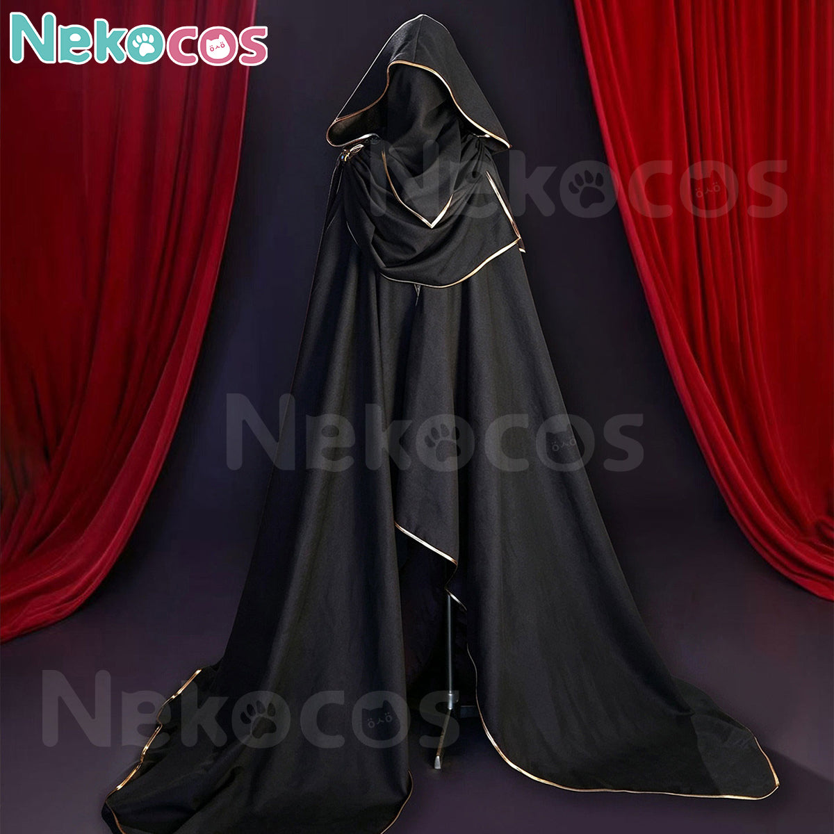 Halloween Knight Cloak Cosplay - Gold-Trimmed CloakCostume,Halloween Costume