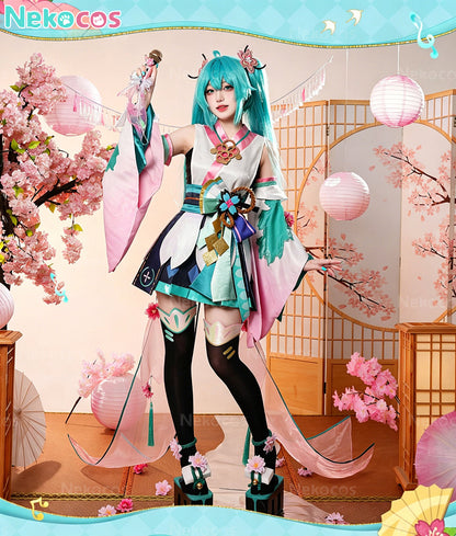 【Nekocos】Vocaloid Hatsune Miku Collaboration Onmyoji Cosplay Costume | In Stock
