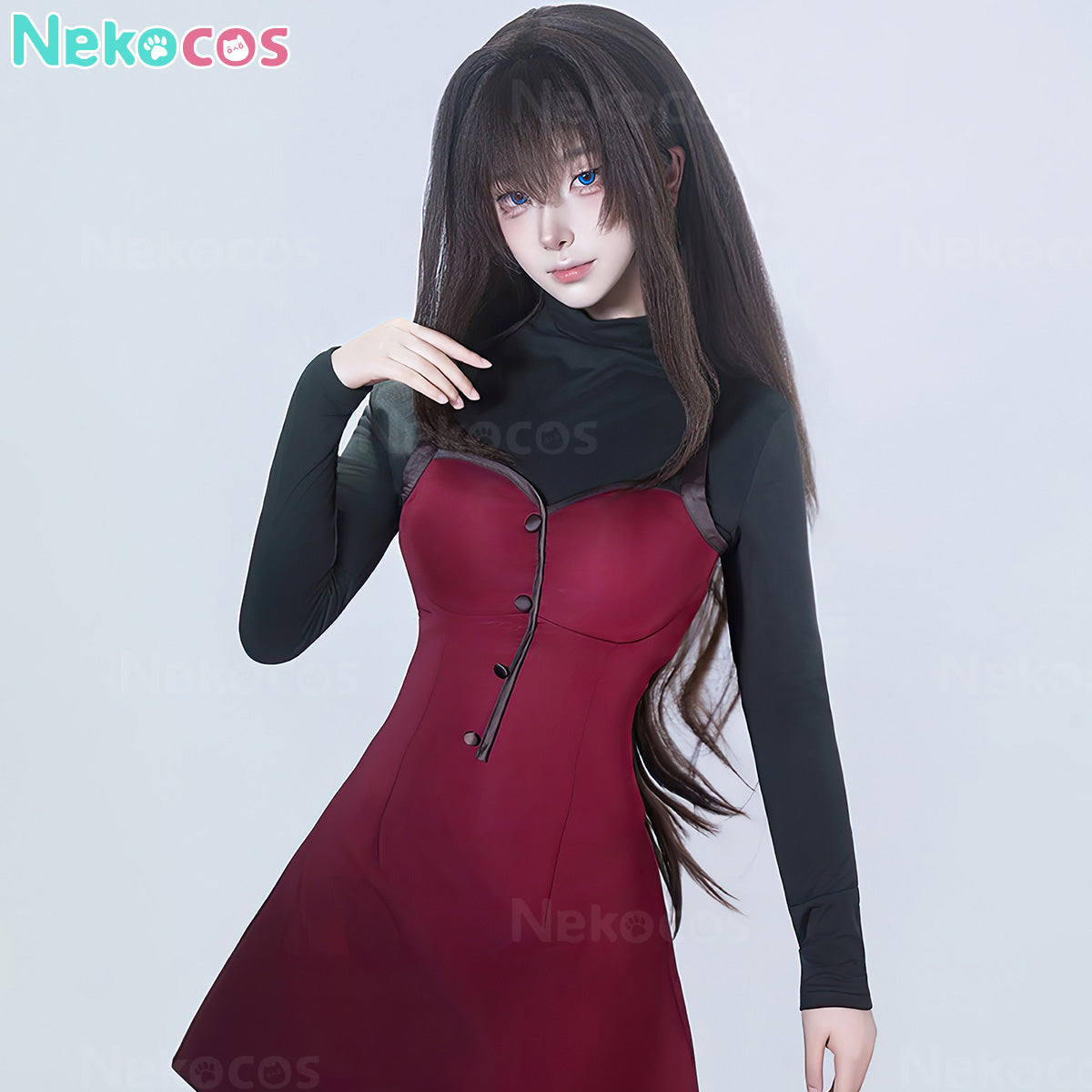 【Nekocos】Game Cosplay Aozaki Aoko Cosplay Costume | Custom-Tailor