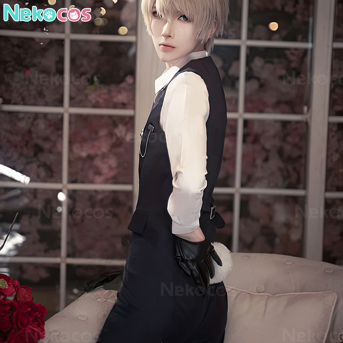 【Nekocos】Game Love and Deepspace Cosplay Xavier Fluffy Trap Cosplay Costume | In Stock