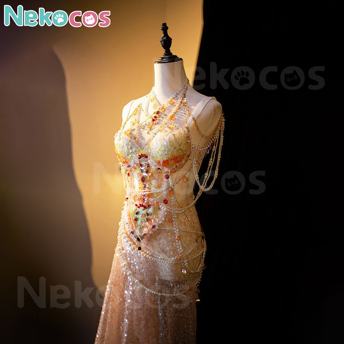 Luxury Mermaid Cosplay Costume - Nekocos Red Koi DressCostume,Halloween Costume