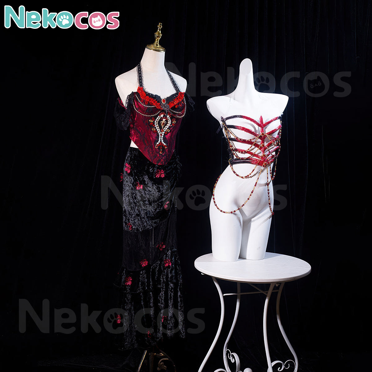 Skeleton Witch Halloween Cosplay Costume | Gothic Sorceress OutfitCostume,Halloween Costume