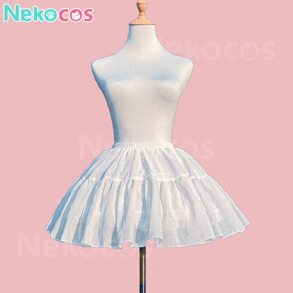 【Nekocos】Cosplay Petticoat Halloween Christmas Fishbone Violence White Petticoat Cosplay Costume | In Stock