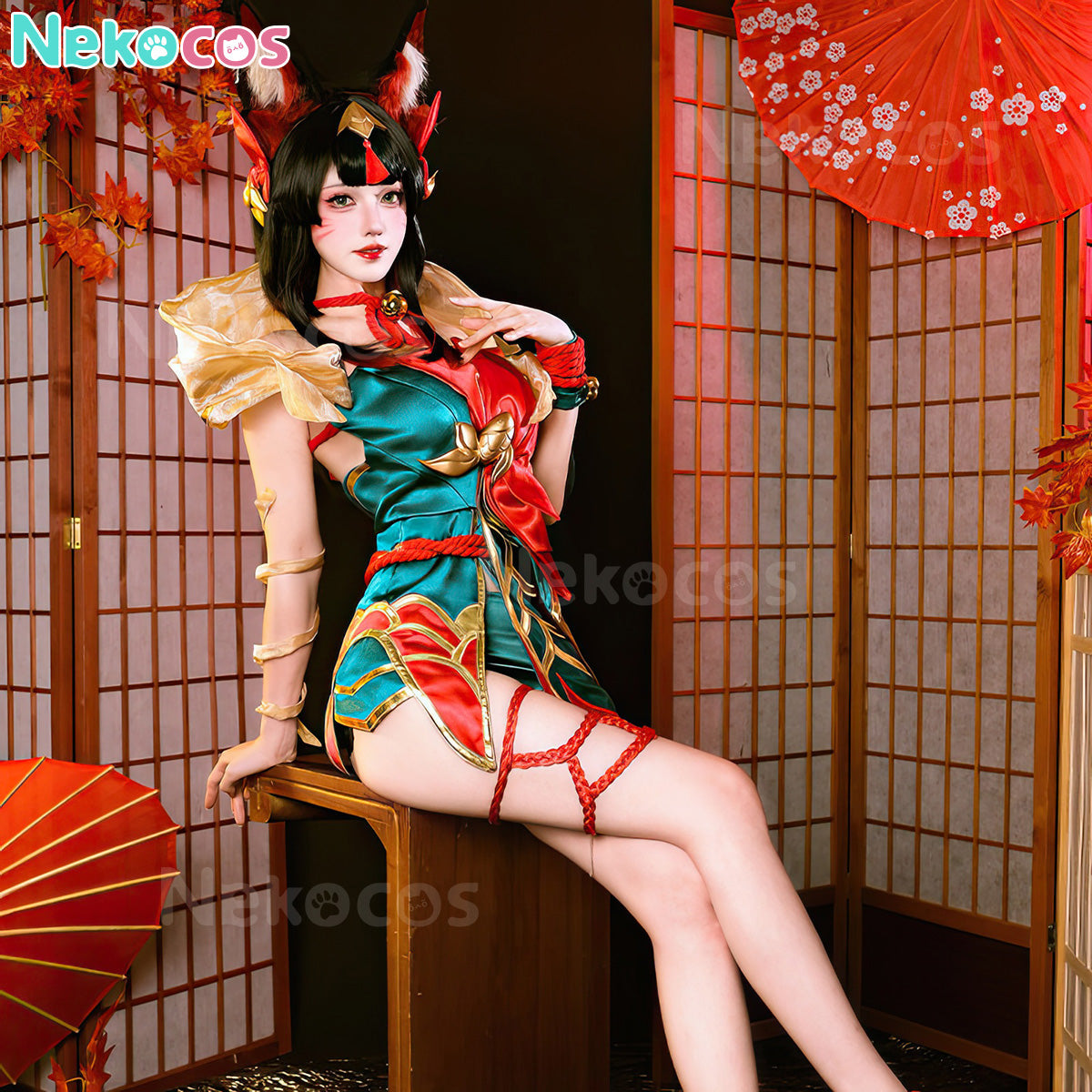 【Nekocos】Game League of Legends Cosplay After Hours Spirit Blossom Springs Ahri Cosplay Costume | In Stock