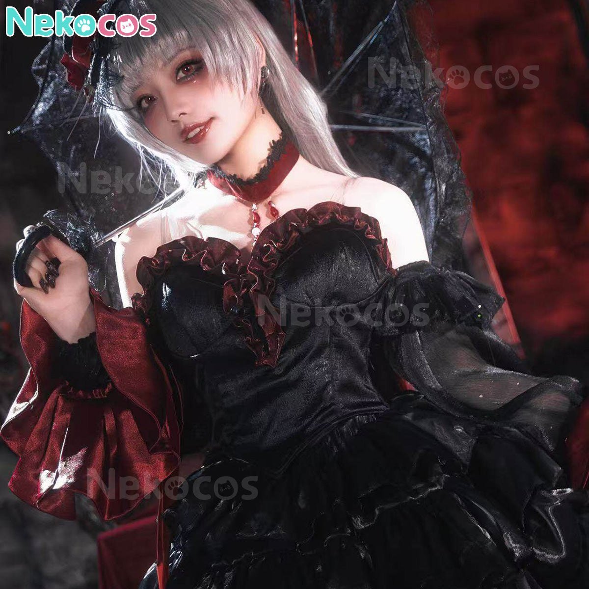 【Nekocos】Game Path to Nowhere Cosplay Coquelic The Bleeding Tone Behind Cosplay Costume | In Stock