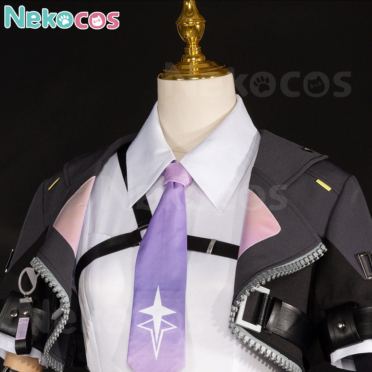 Nekocos Game Neverness to Everness Cosplay Esper Zero Cosplay Costume display on mannequin.