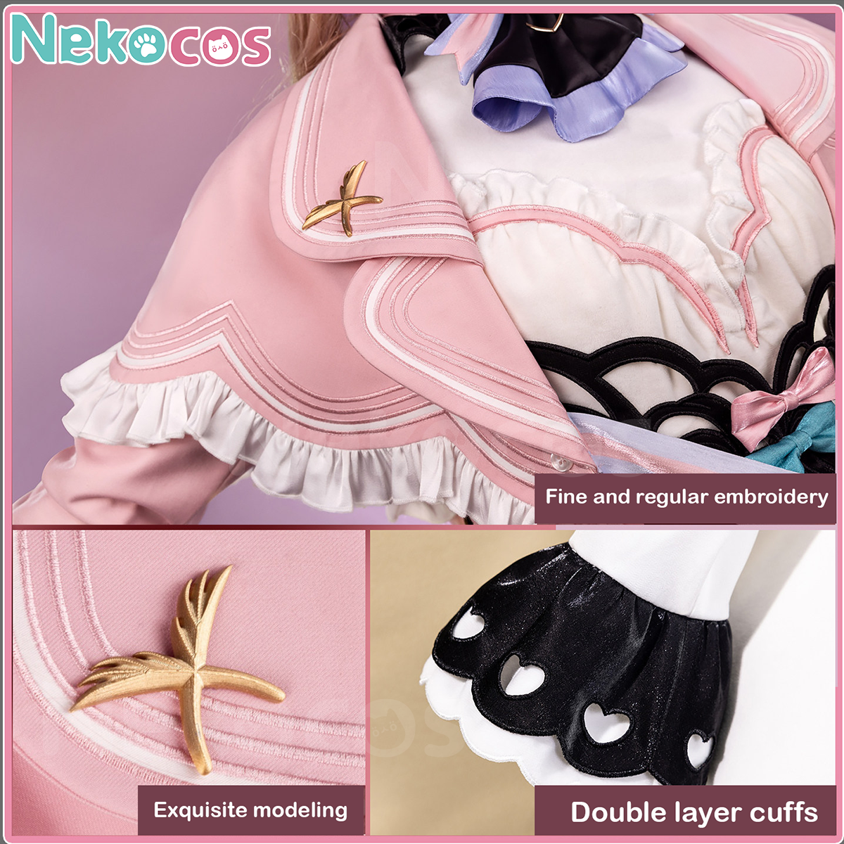 【Nekocos】Game Arknights Cosplay Eyjafjalla Fluffy Little Witch Cosplay Costume Premium Edition | Custom-Tailor