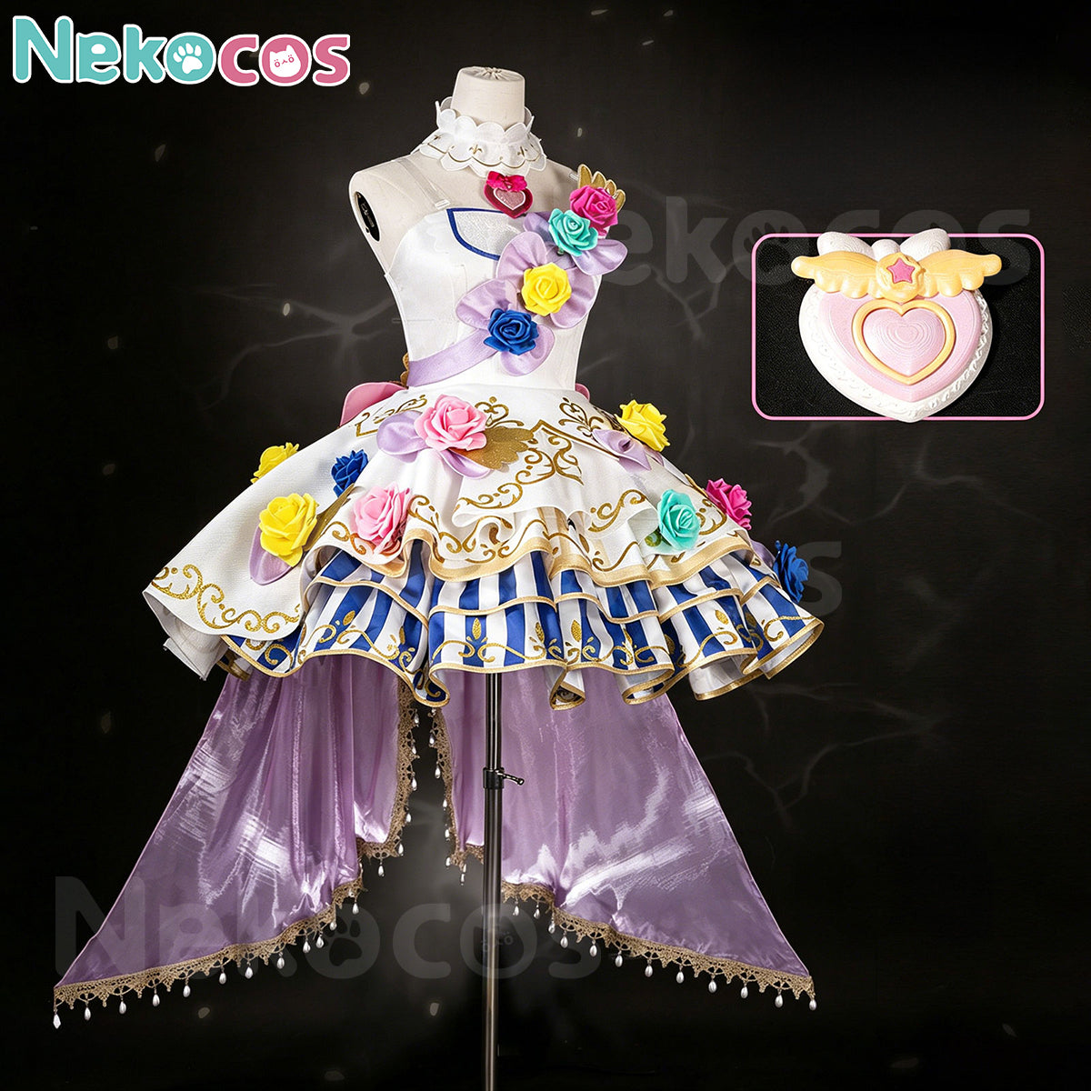 【Nekocos】Game Cosplay Laala Manaka Four Seasons Princess Cosplay Costume | In Stock