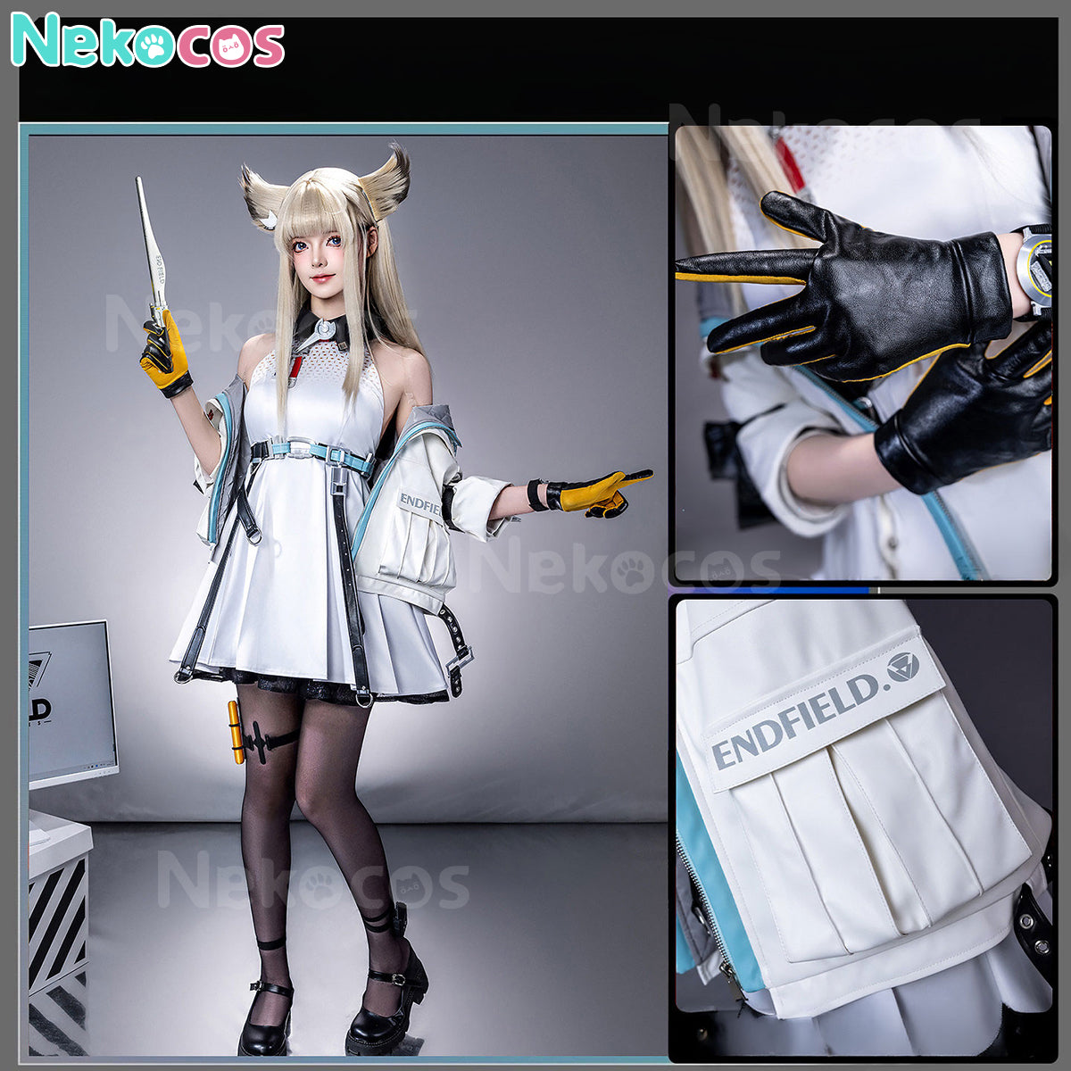 【Nekocos】Game Arknights: Endfield Cosplay Perlica Cosplay Costume Premium Edition | Custom-Tailor