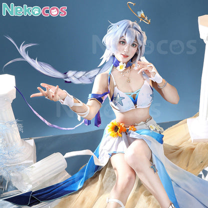 【Nekocos】Game Honkai: Star Rail Cosplay Robin Summeretto Cosplay Costume | Custom-Tailor model showcasing detailed costume design.