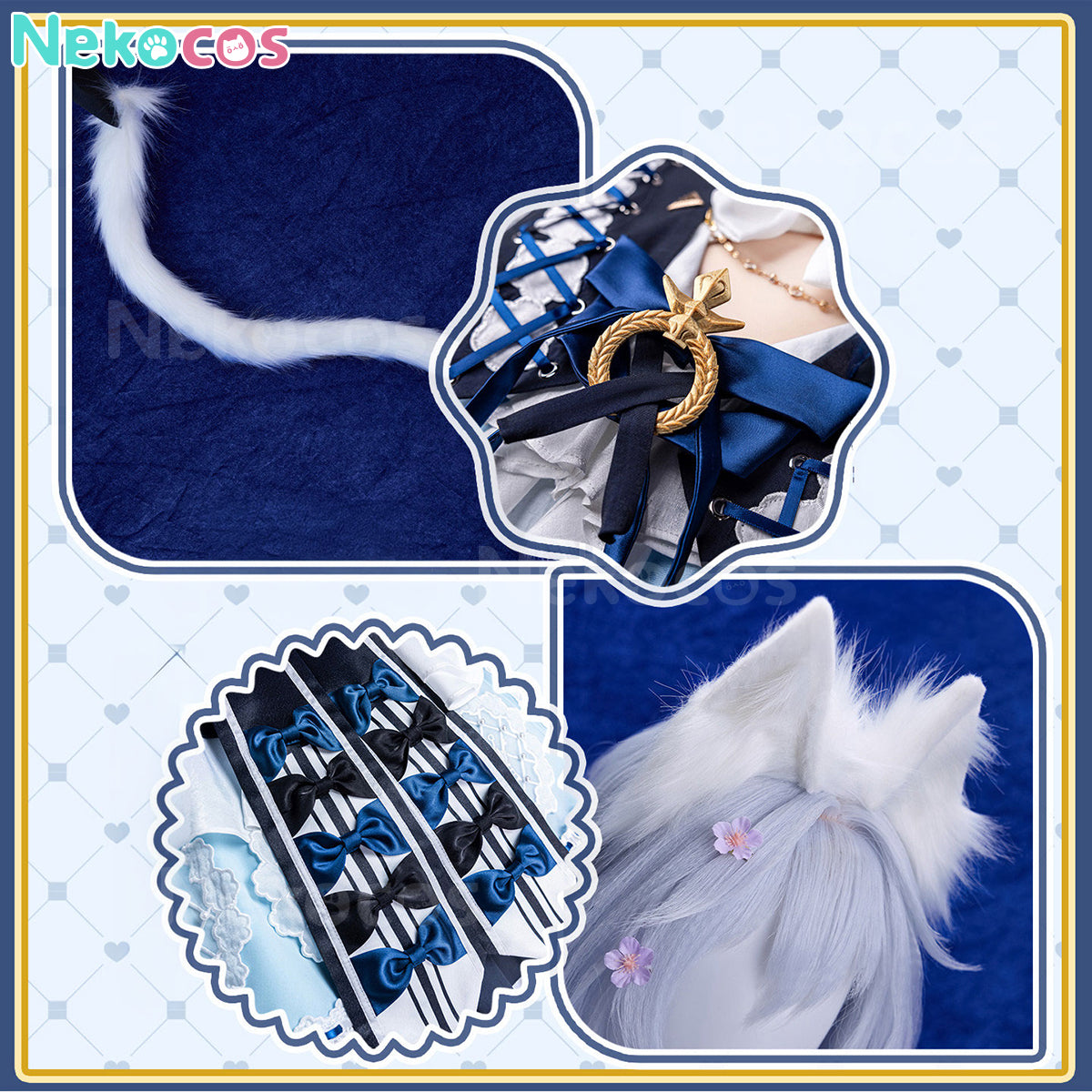 【Nekocos】Game Arknights Cosplay Rosmontis Test Collection Cosplay Costume | Custom-Tailor