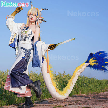 【Nekocos】Game Arknights Cosplay  Spring Feast Shu Cosplay Costume Premium Edition | Custom-Tailor