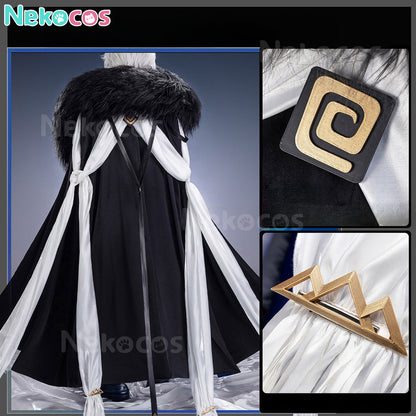 【Nekocos】Game Arknights Cosplay SilverAsh the Reignfrost Cosplay Costume Premium Edition | In Stock