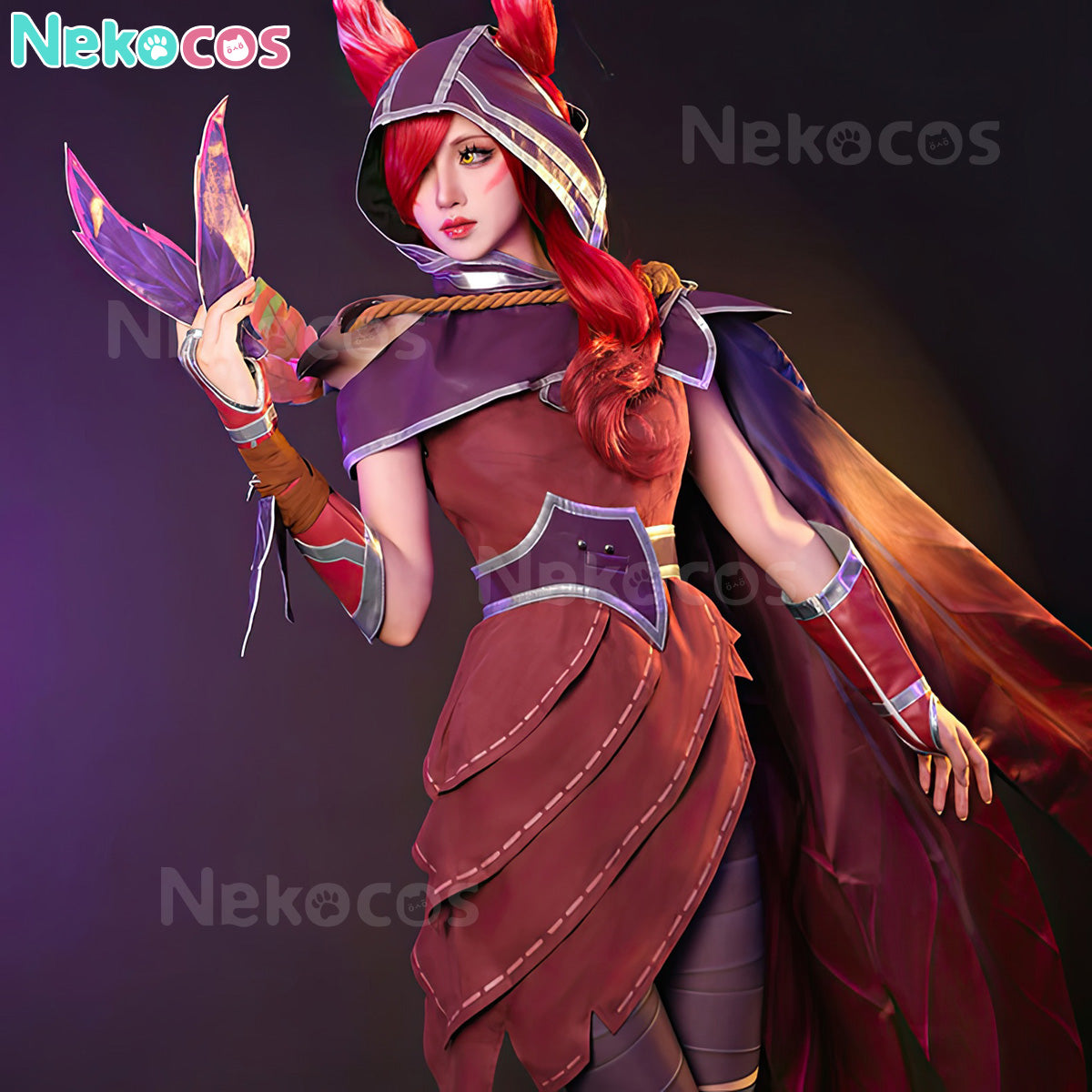 【Nekocos】Game League of Legends Cosplay Xayah Cosplay Costume | In Stock