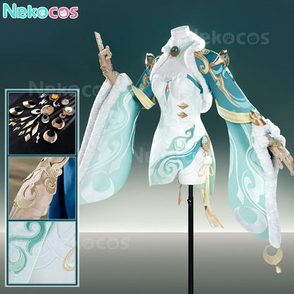 【Nekocos】Game Genshin Impact Cosplay Zibai Cosplay Costume Premium Edition | In Stock