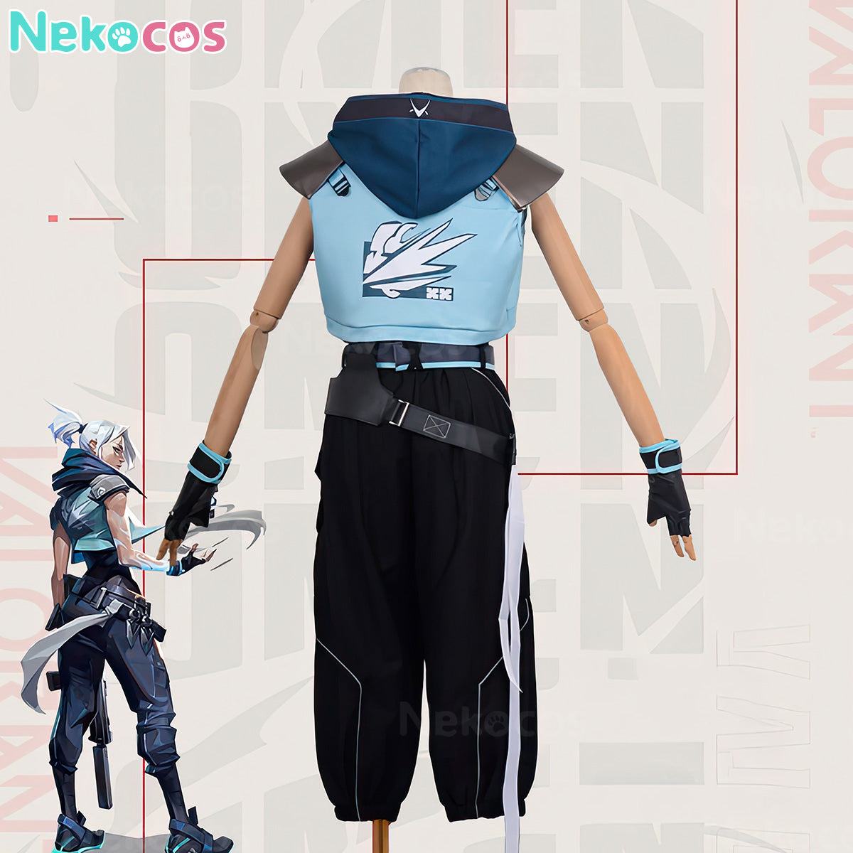 【Nekocos】Game Valorant Cosplay Jett Cosplay Costume | In Stock