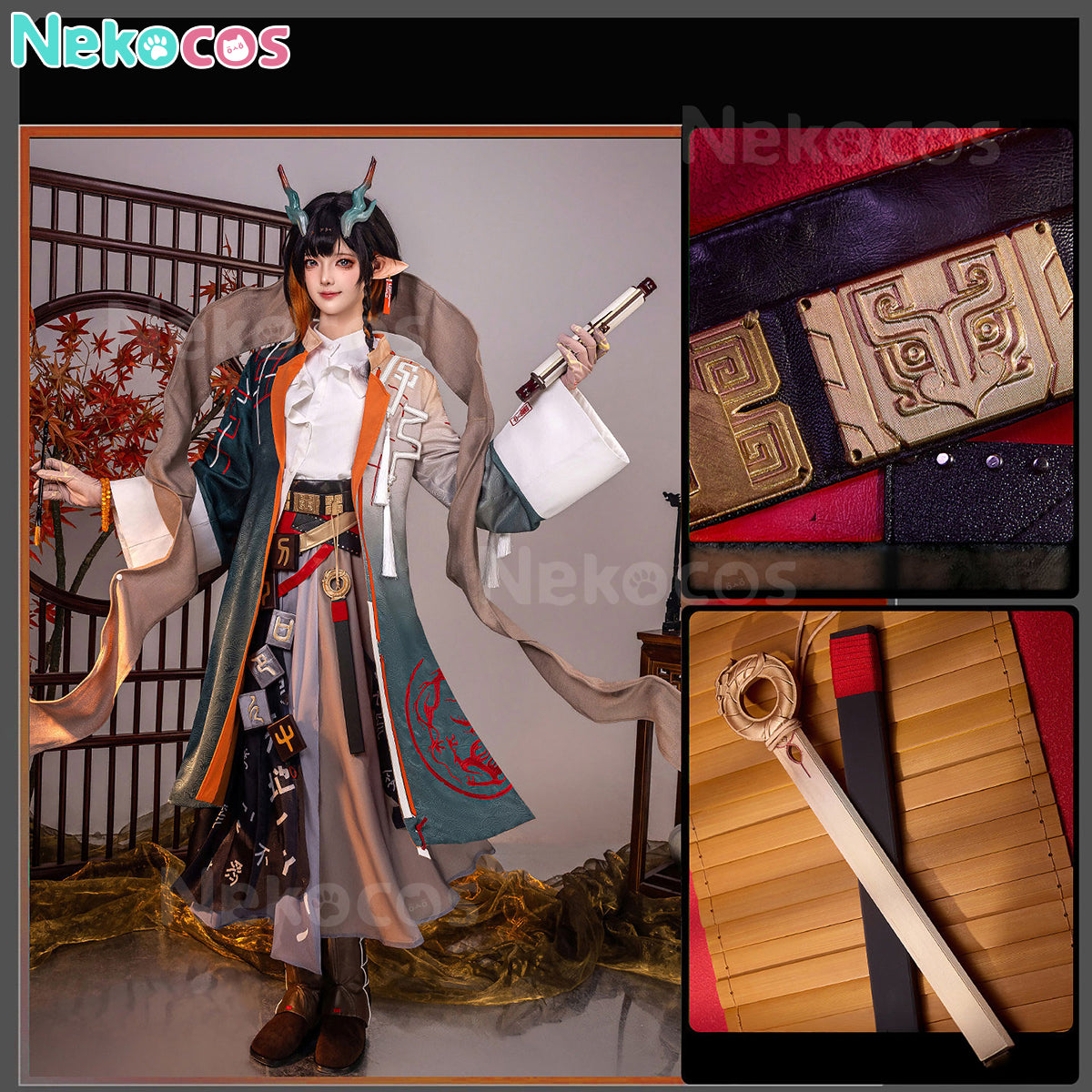 【Nekocos】Game Arknights Cosplay Jie Cosplay Costume Premium Edition | In Stock