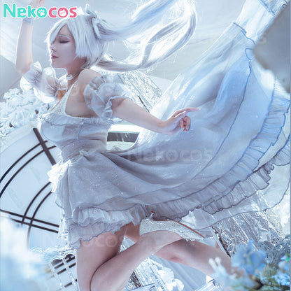 【Nekocos】Game Cosplay Cinderella Glass Princess Cosplay Costume | In Stock