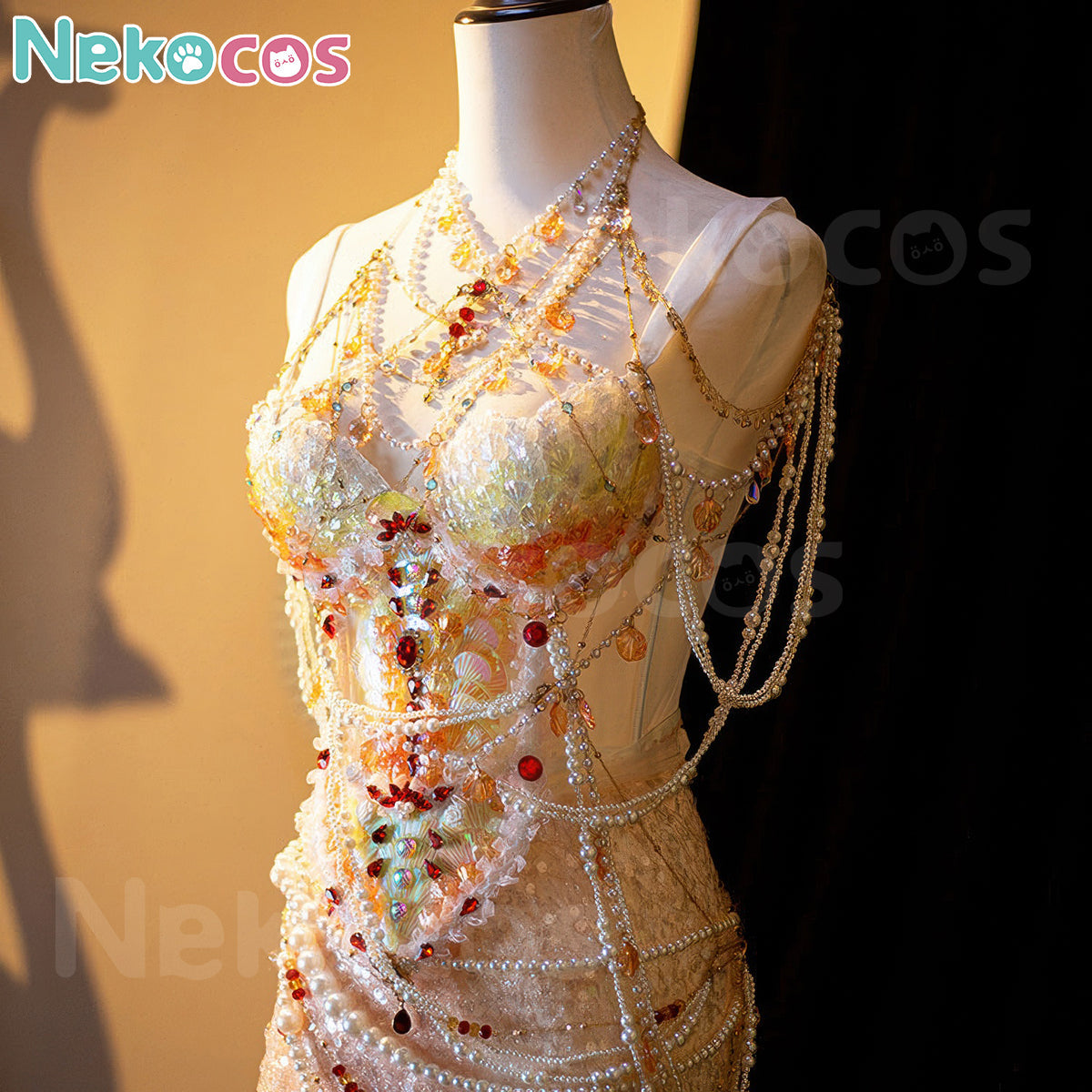 Luxury Mermaid Cosplay Costume - Nekocos Red Koi DressCostume,Halloween Costume