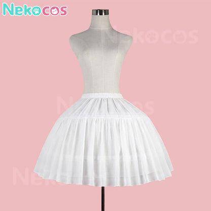 【Nekocos】Cosplay Petticoat Halloween Christmas Fishbone Violence White Petticoat Cosplay Costume | In Stock