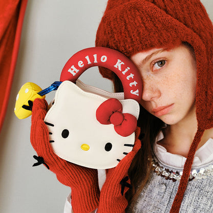 【Nekocos】Sanrio Hello Kitty Cookie-Shaped Chain Crossbody Bag | In Stock