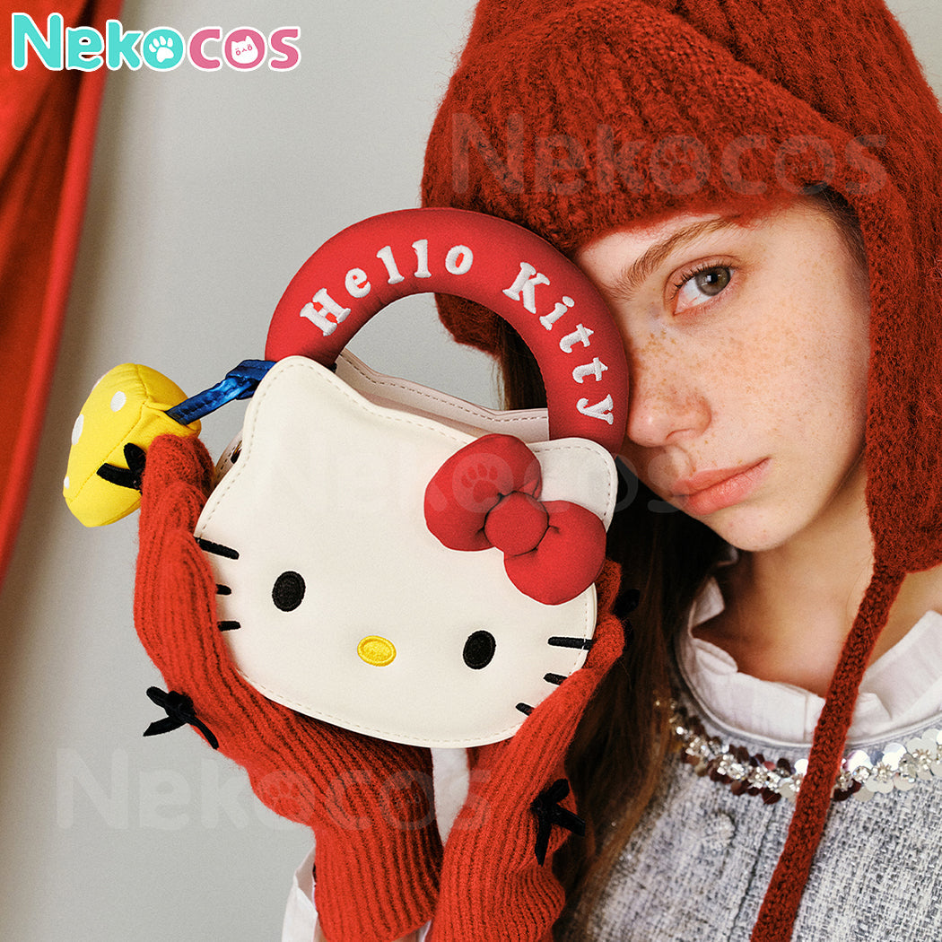 【Nekocos】Sanrio Hello Kitty Cookie-Shaped Chain Crossbody Bag | In Stock