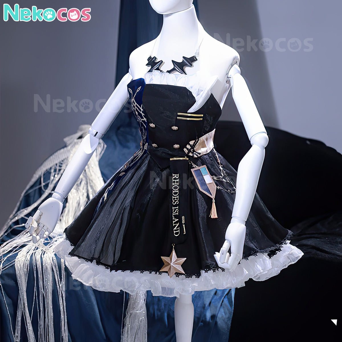 【Nekocos】Game Arknights Cosplay Ambience Synesthesia Amiya Cosplay Costume | In Stock