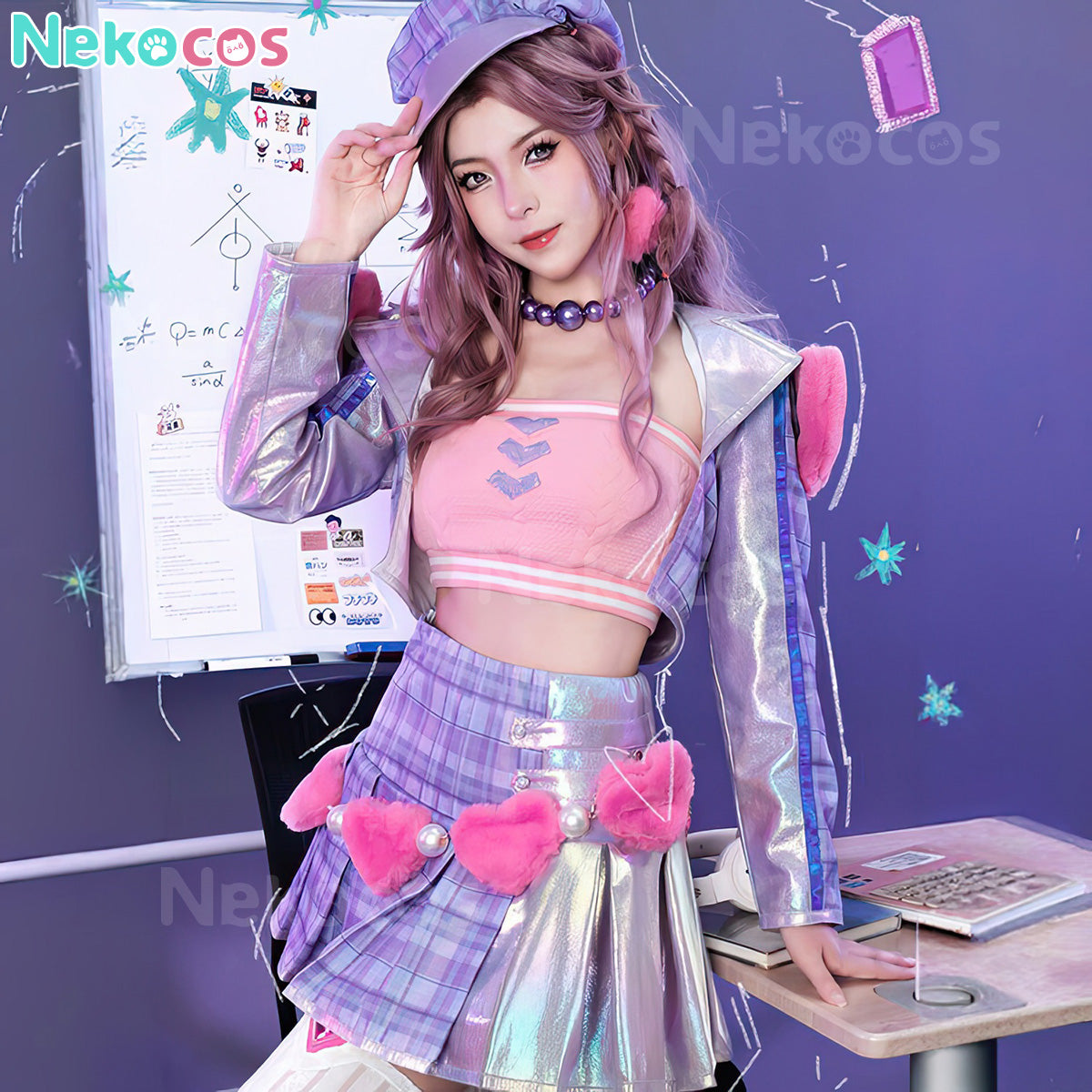 【Nekocos】Game League of Legends Cosplay Caitlyn Kiramman Heartthrob Caitlyn Cosplay Costume | In Stock